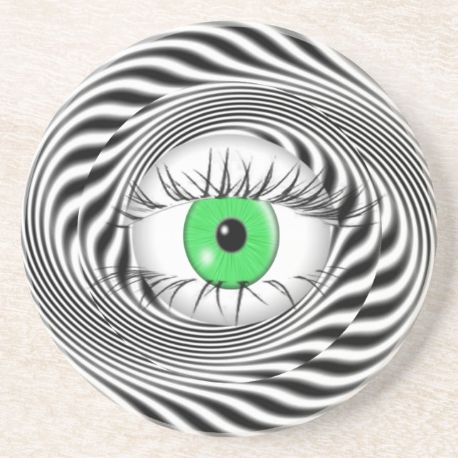 HYPNOTIC EYE - HYPNOTIST DRINK COASTER (Front)