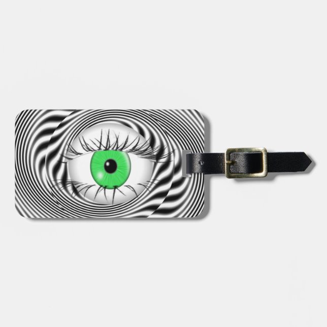 HYPNOTIC EYE - HYPNOTIST LUGGAGE TAG (Front Horizontal)