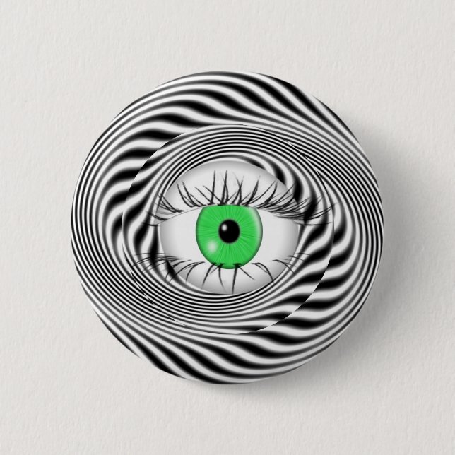HYPNOTIC EYE - HYPNOTIST PINBACK BUTTON (Front)