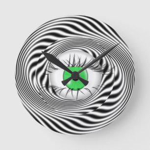 HYPNOTIC EYE - HYPNOTIST ROUND CLOCK