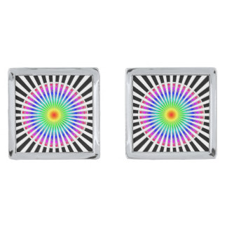 Hypnotic Flower Cufflinks