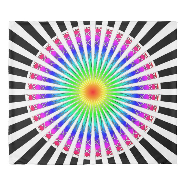 Hypnotic Flower Duvet Cover (Front)