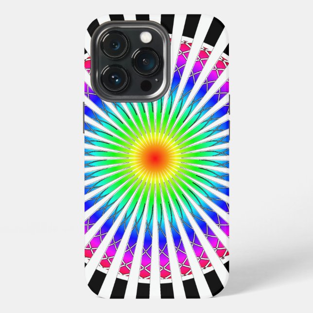Hypnotic Flower Iphone Case (Back)