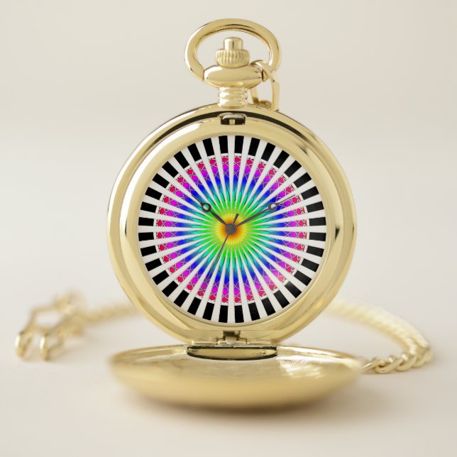 Hypnotic Flower Pocket Watch (Inside)