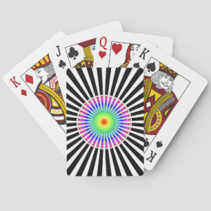 Hypnotic Flower Poker Cards