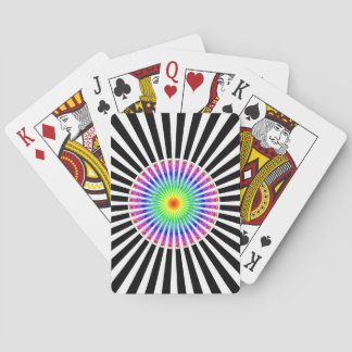 Hypnotic Flower Poker Cards