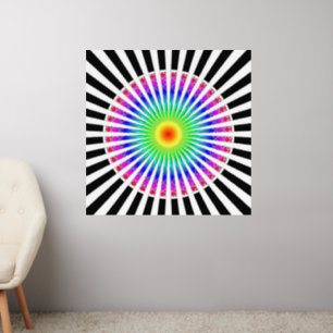 Hypnotic Flower Wall Decal