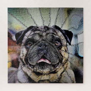 Hypnotic Gaze - Pug Dog Jigsaw Puzzle