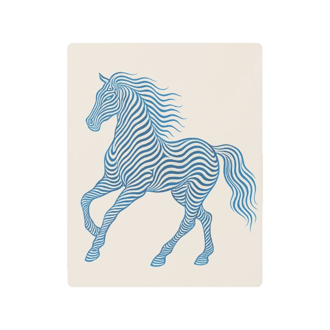 Hypnotic Horse Metal Print (Front)