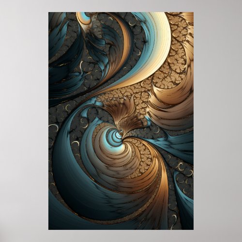 Hypnotic Journey of Psychedelic Abstractions Poster