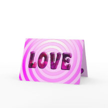 Hypnotic Love Valentines Day Greeting Card