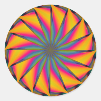 Hypnotic Mandala Classic Round Sticker