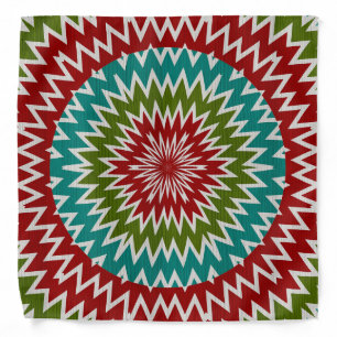 Hypnotic mandalaic flower bandana