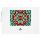 Hypnotic mandalaic flower cards (Back Horizontal)