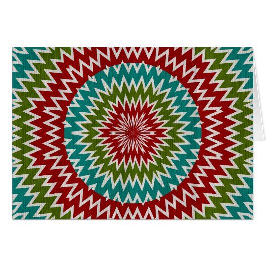 Hypnotic mandalaic flower cards (Front Horizontal)