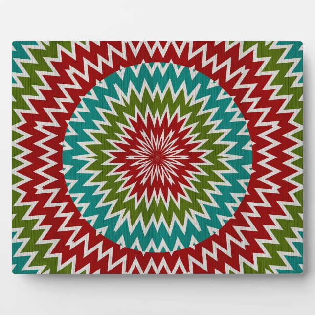 Hypnotic mandalaic flower plaque (Front)