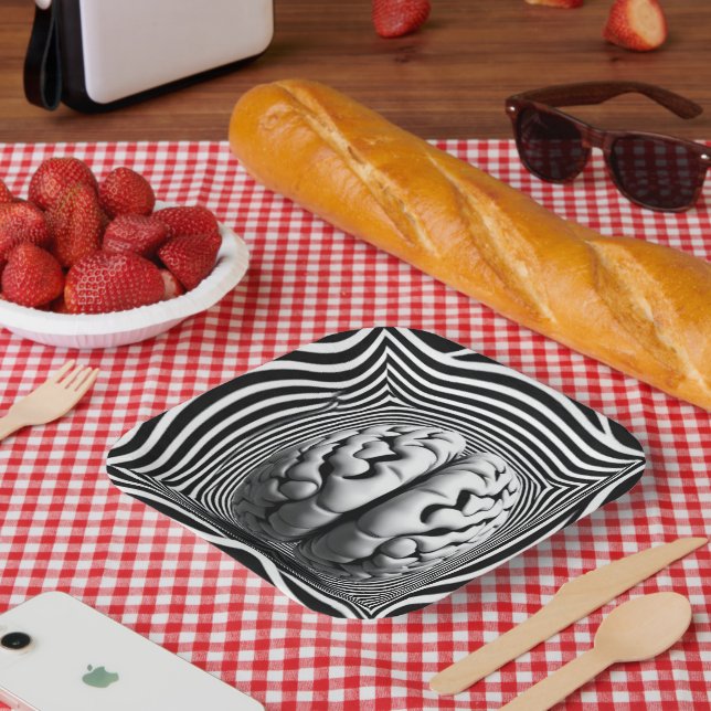 Hypnotic Mind Maze – Dive Into the Spiral Paper Plates (Picnic)