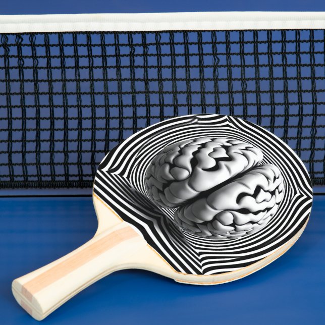  Hypnotic Mind Maze Ping Pong Paddle (Insitu)