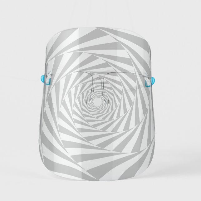 Hypnotic Optical Illusion Effect Face Shield (Front)
