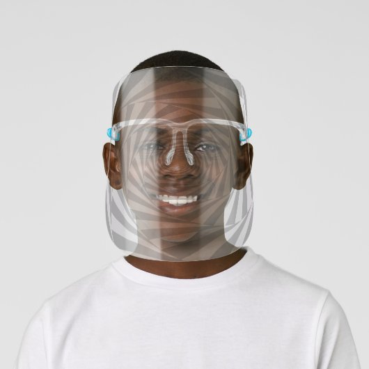 Hypnotic Optical Illusion Effect Face Shield (Insitu)