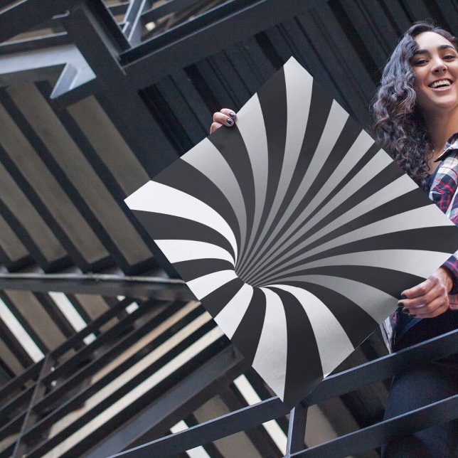 Hypnotic Optical Illusion Trippy Spiral Square Poster (Creator Uploaded)