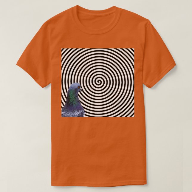 Hypnotic Pigeon Meme T-Shirt (Design Front)