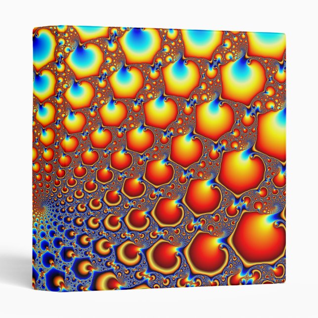 Hypnotic portal - Fractal 3 Ring Binder (Front/Spine)