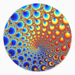 Hypnotic portal - Fractal Classic Round Sticker