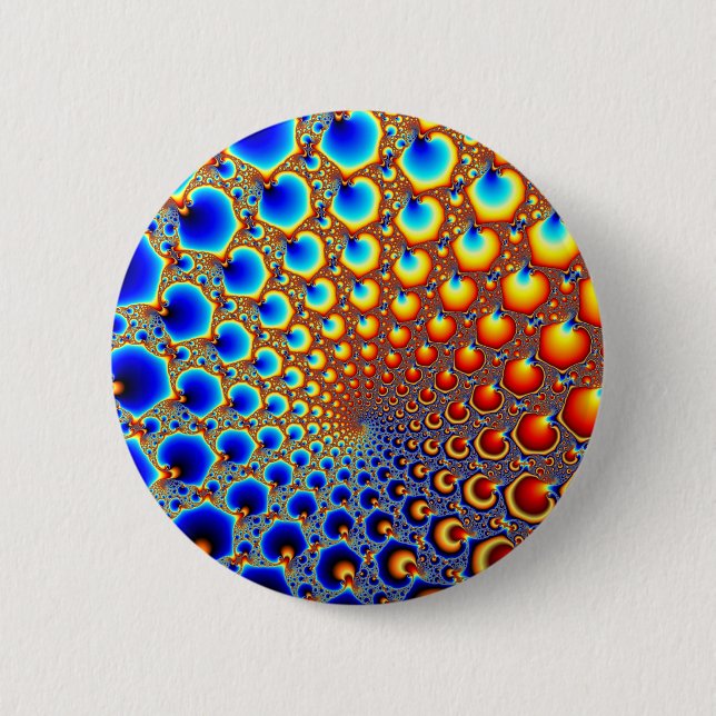 Hypnotic portal - Fractal Pinback Button (Front)