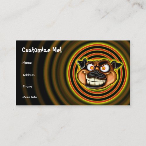 Hypnotic Pug Business Card