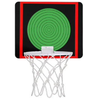 Hypnotic Repeating Circles Mini Basketball Hoop