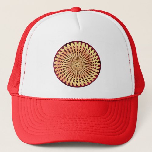 Hypnotic Smiling Face Trucker Hat