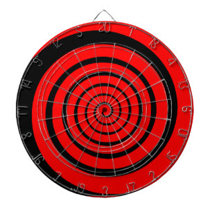 hypnotic spiral dartboard with darts