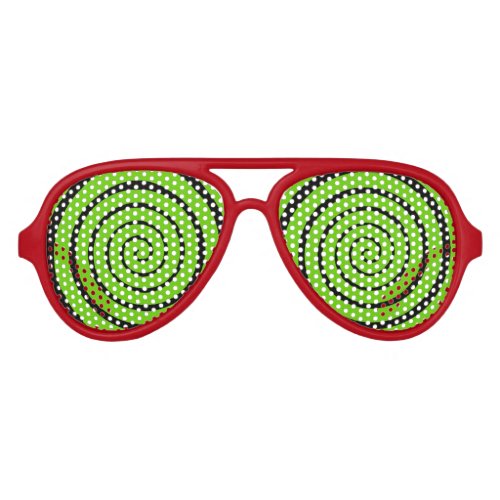 hypnotic spiral eyes aviator sunglasses