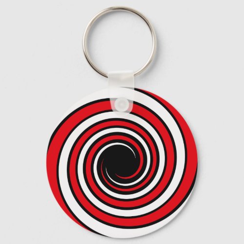 hypnotic spiral keychain