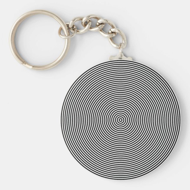 Hypnotic Spiral Keychain (Front)