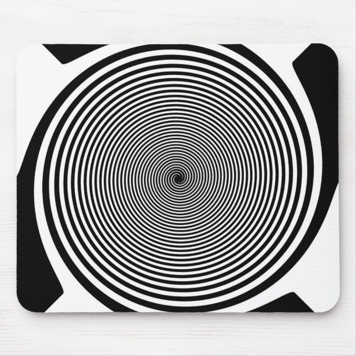 Hypnotic Spiral Mouse Pad