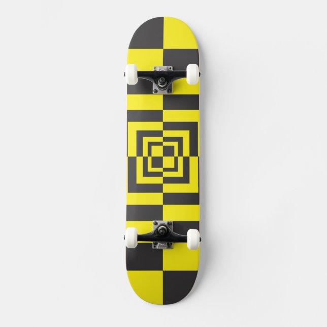 Hypnotic Squares Skateboard Deck (Front)