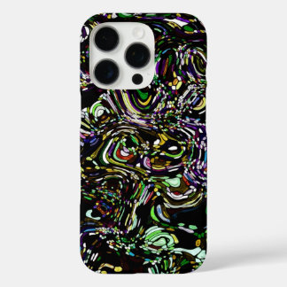 Hypnotic Swirl Energy in Green iPhone 16 Pro Case