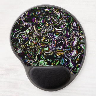 Hypnotic Swirl Energy in Green Gel Mouse Pad