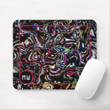 Hypnotic Swirl Energy Red Monogram