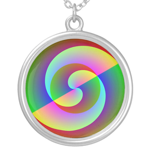 Hypnotic Swirl Necklace (Front)