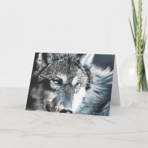 Hypnotic _ Wolf Greeting Card