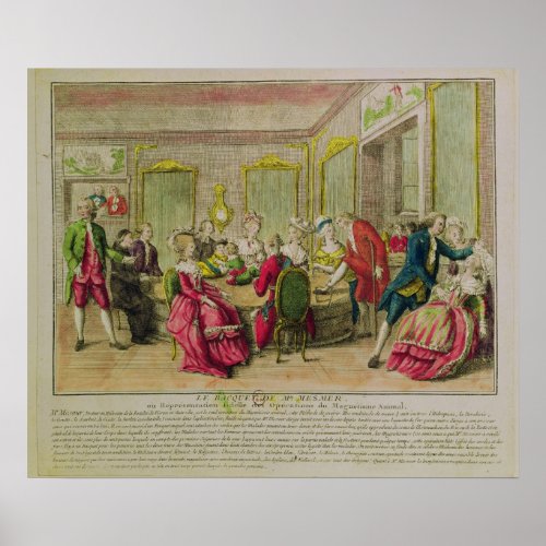 Hypnotism Session with Franz Anton Mesmer  1784 Poster