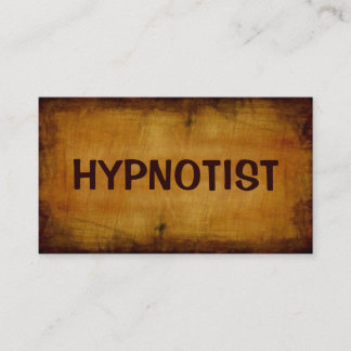 Hypnotist Antique Business Card