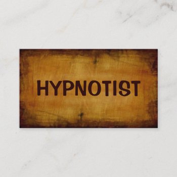 Hypnotist Antique Business Card by businessCardsRUs at Zazzle