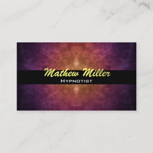 Customizable Hypnotist Business Cards