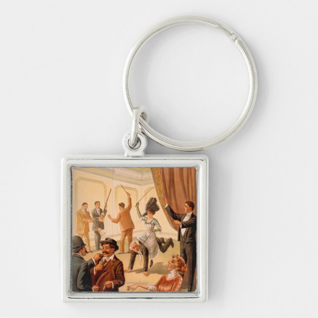 Hypnotist controlling room of People Theatre Keychain (Front)