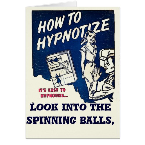 Hypnotize Comical Cards
