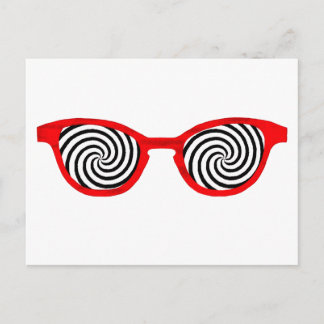 Hypnotize Sunglasses Red Rim The MUSEUM Zazzle Gif Postcard